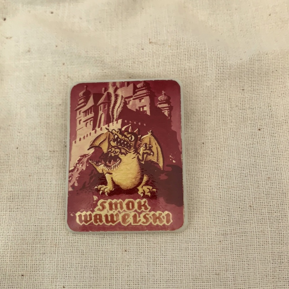 Polish castle & dragon pin